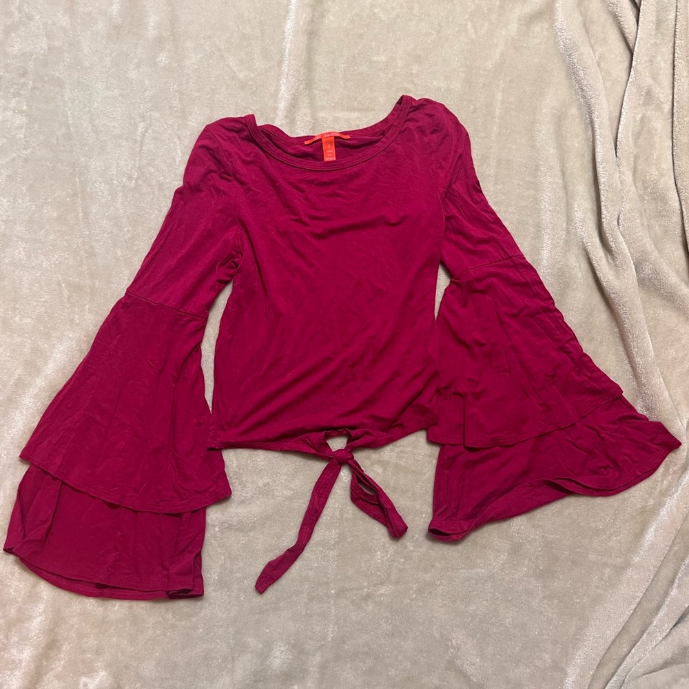 Wine colored dress shirt